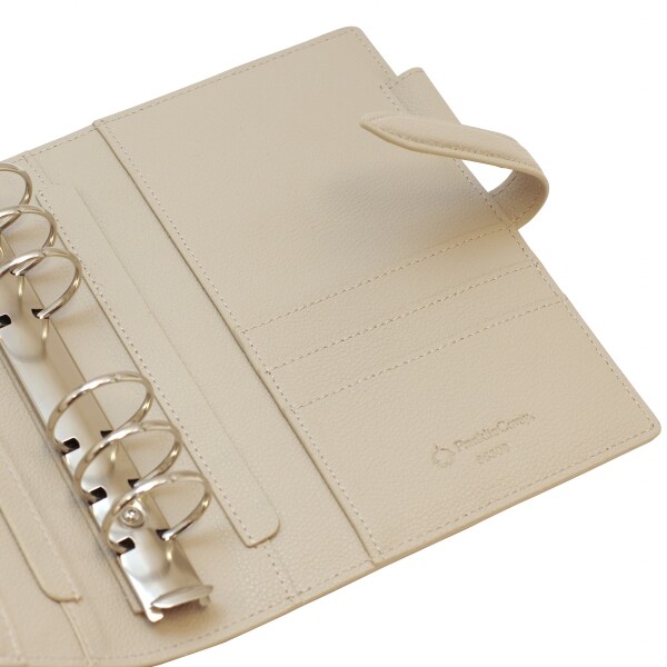Franklin Planner Compact size Light grayish binder Split Leather Bible Size