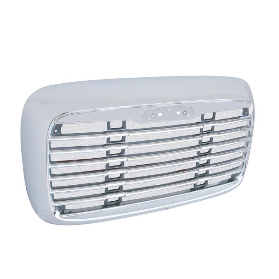 Freightliner Columbia 2000-2008 Replacement Grille with Bugscreen Grill, Chrome