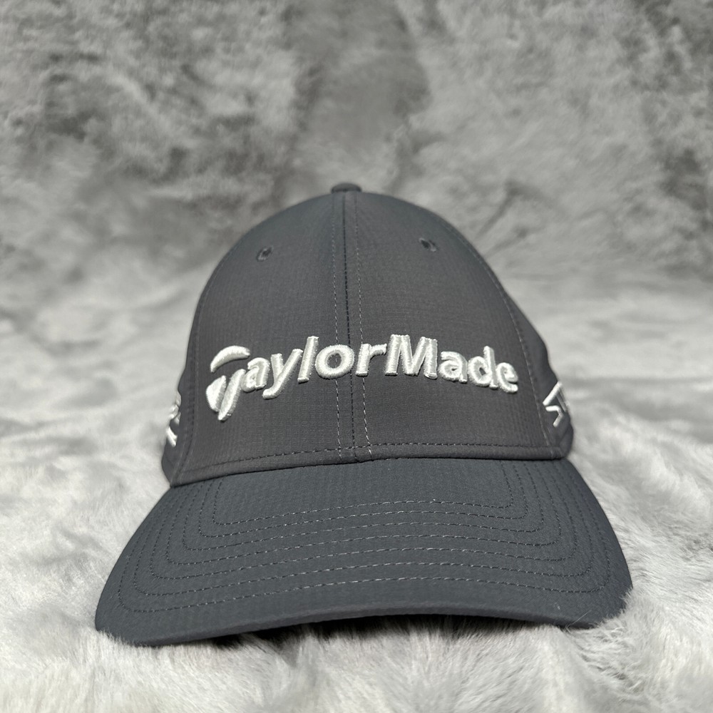 TaylorMade Hat Gray Adjustable Strapback Stealth TPS Lightweight Performance