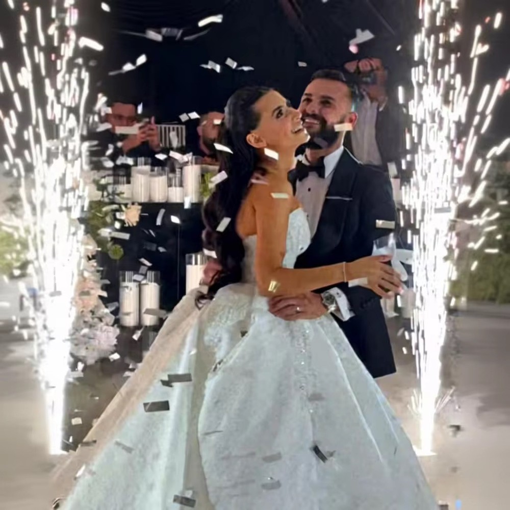 2PCS Large Cold Spark Machine 600W DMX Stage Firework Machine