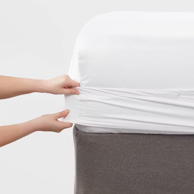 King 400 Thread Count Performance Fitted Sheet White - Threshold