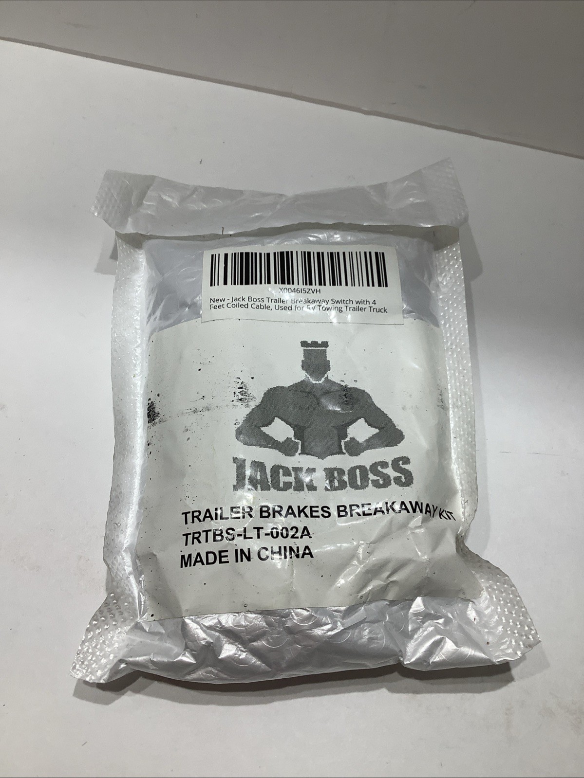 Trailer Breakaway Switch, 4FT Coiled Steel Cable For Electric Trail Brakes, New