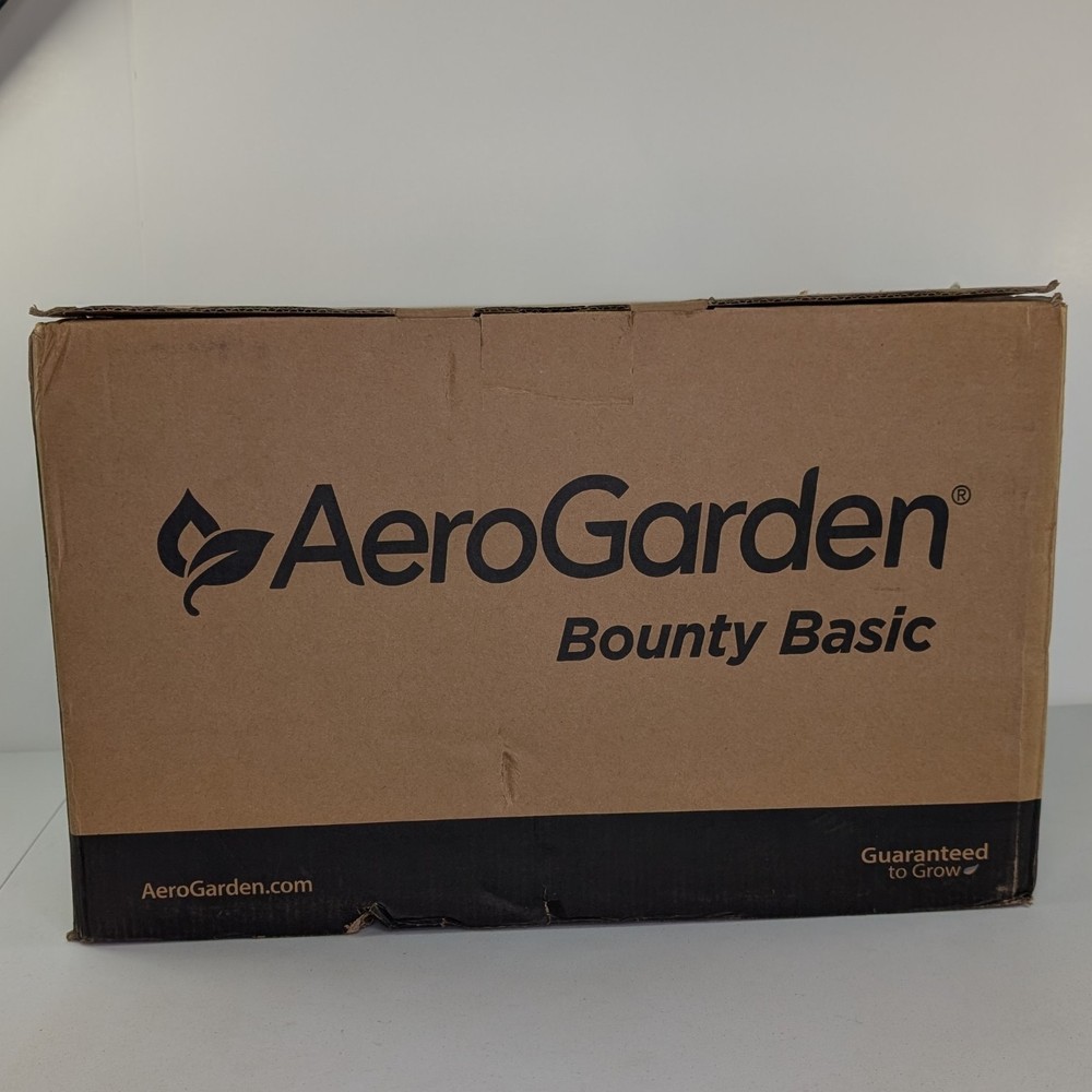 AeroGarden Bounty Basic Indoor Garden Open Box Complete 100911-BLK