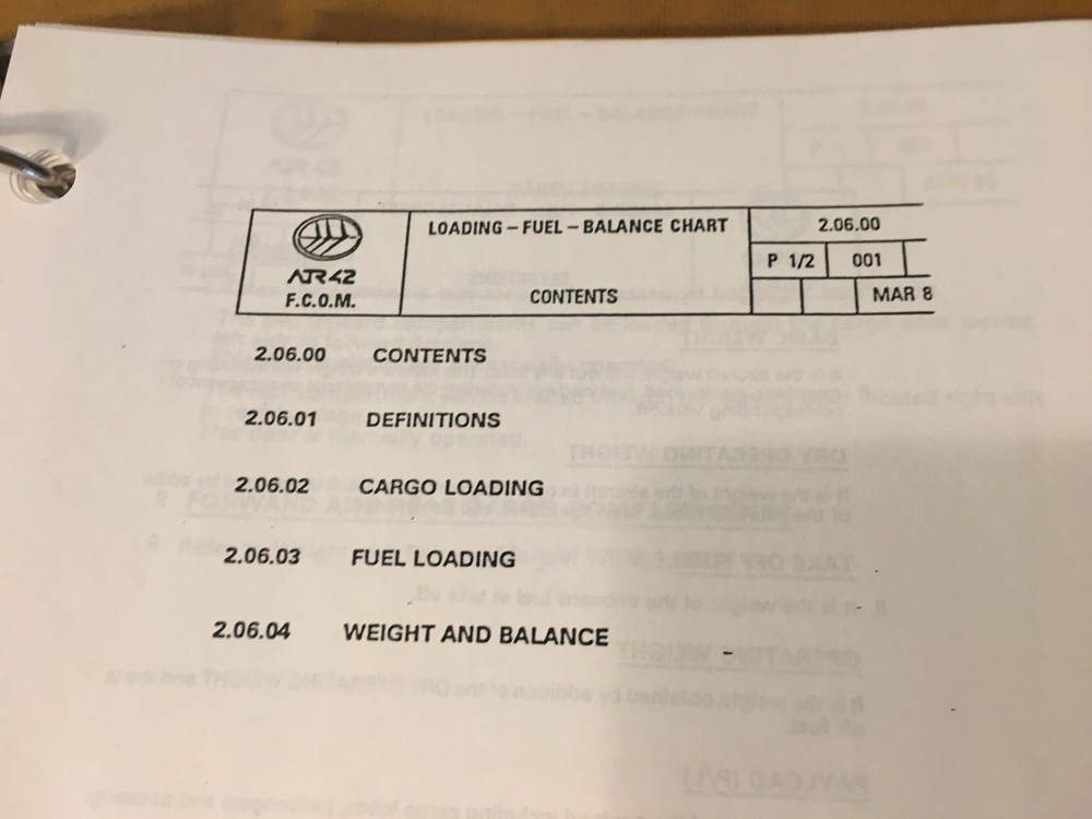 ATR 42 Operating Procedures Manual