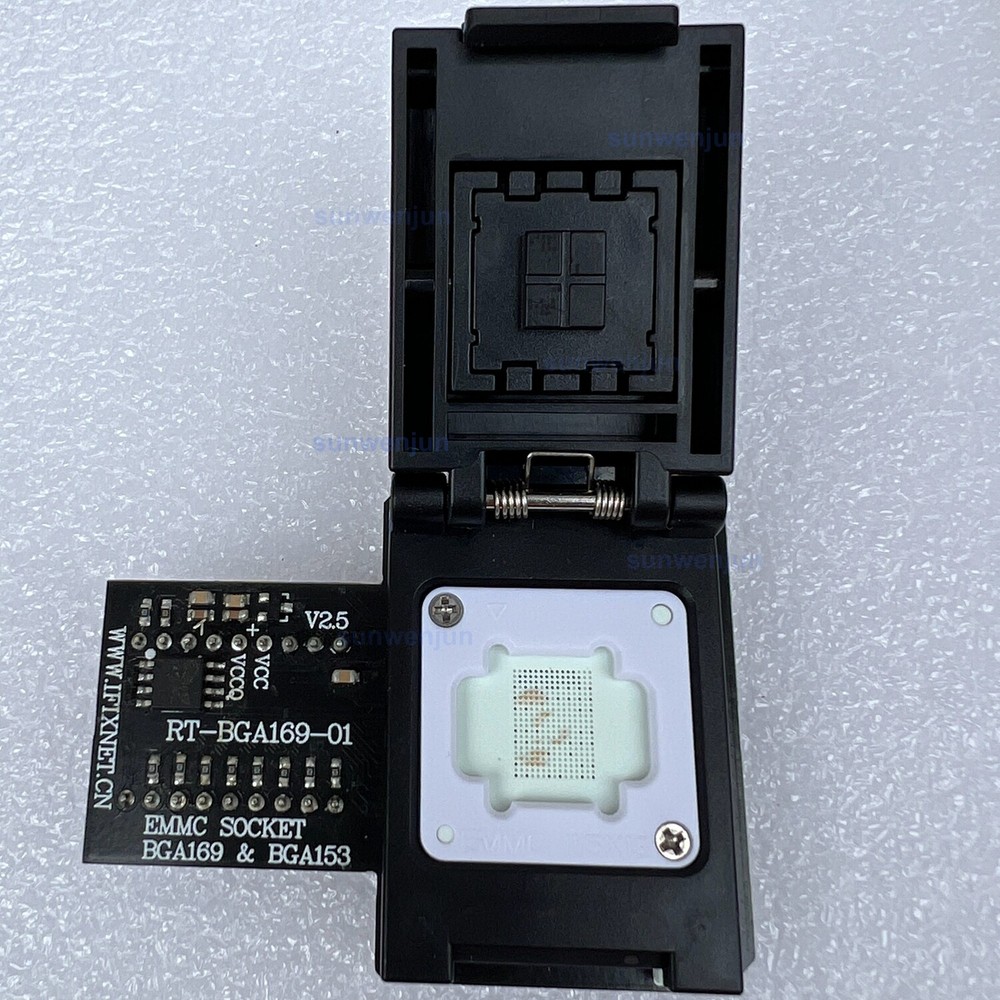V2.5 RT-BGA169-01 EMMC IC socket BGA153 BGA169 Adapter for RT809H Programmer