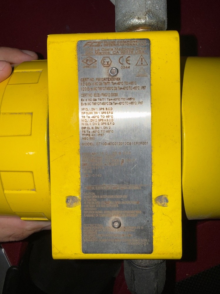 FCI ST100-40C012012CB1EF0F001 EXPLOSION PROOF THERMAL MASS FLOW METER