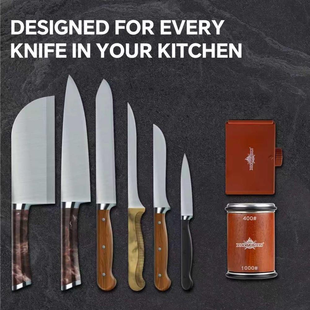 The Innovative Knife Sharpener - Patented Multi-Angle Premium Rolling Knife S...