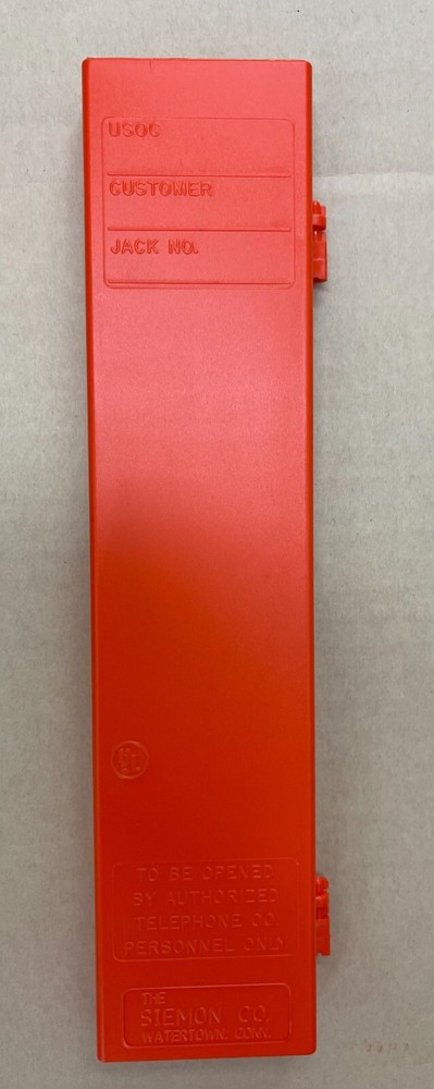 Hinged Cover For M450-Type Block, Orange