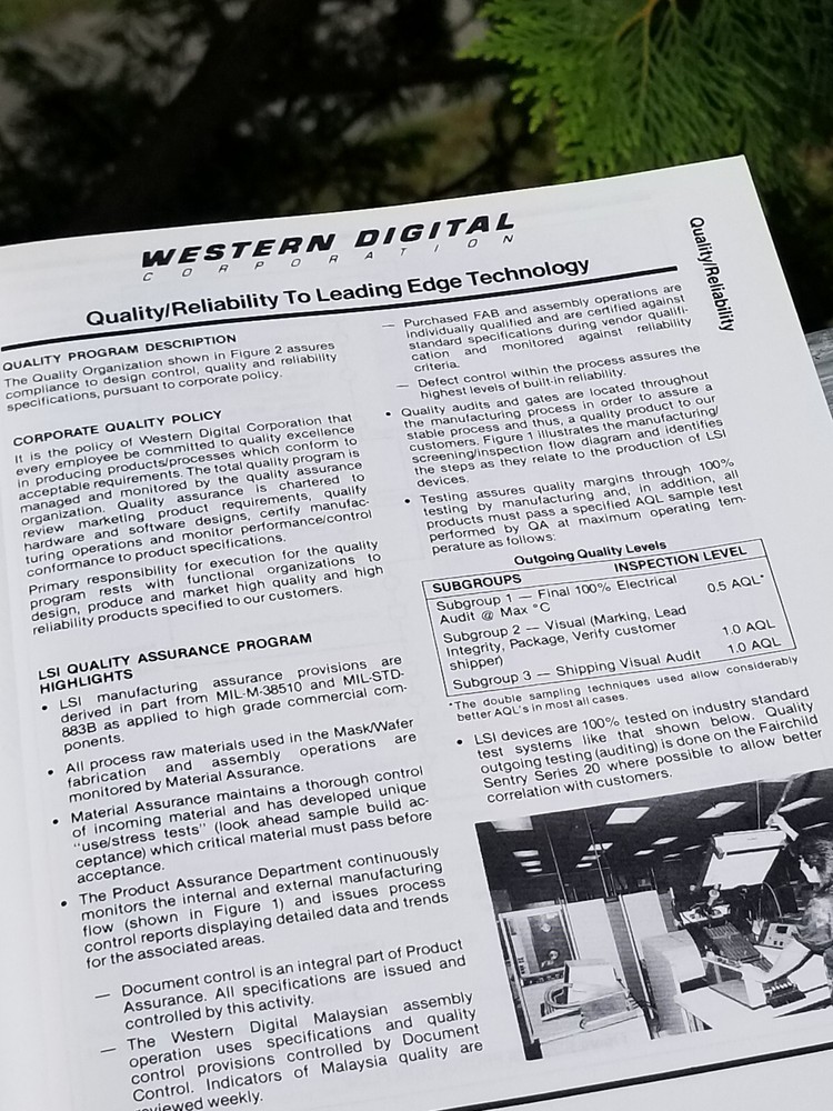 VINTAGE ELECTRONICS BOOK DATA 1983 WESTERN DIGITAL COMPONENTS HANDBOOK