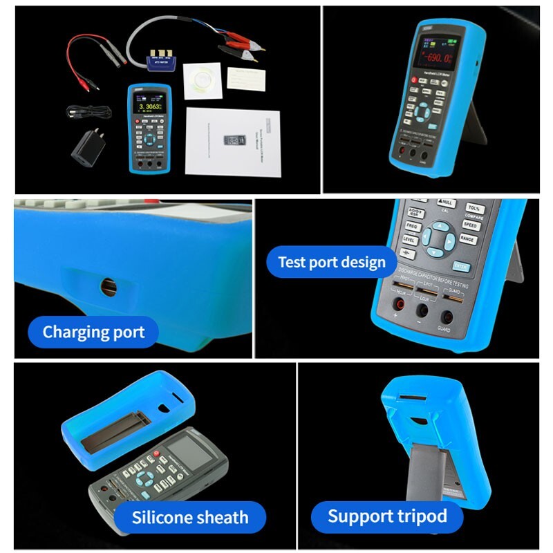 ET430B Handheld LCR Tester Capacitance Inductance Meter Frequency Accuracy 0.3%