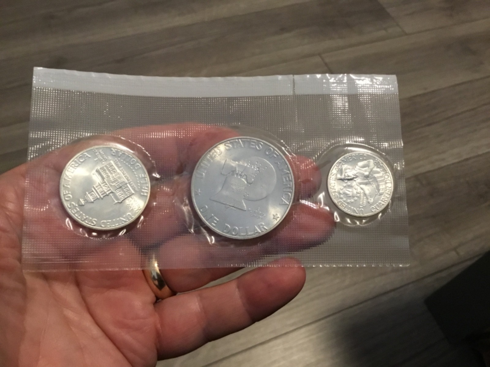 1776-1976 U.S. Mint Bicentennial 3 Coin 40% Silver Proof Set Uncirculated OGP!