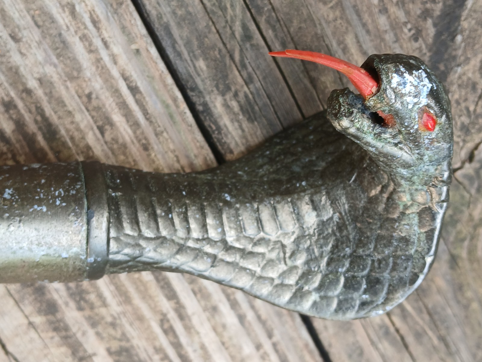 Large Vintage Cobra Snake Knife Occult Ritual Cult Blade 17" OOAK Unusual Unique