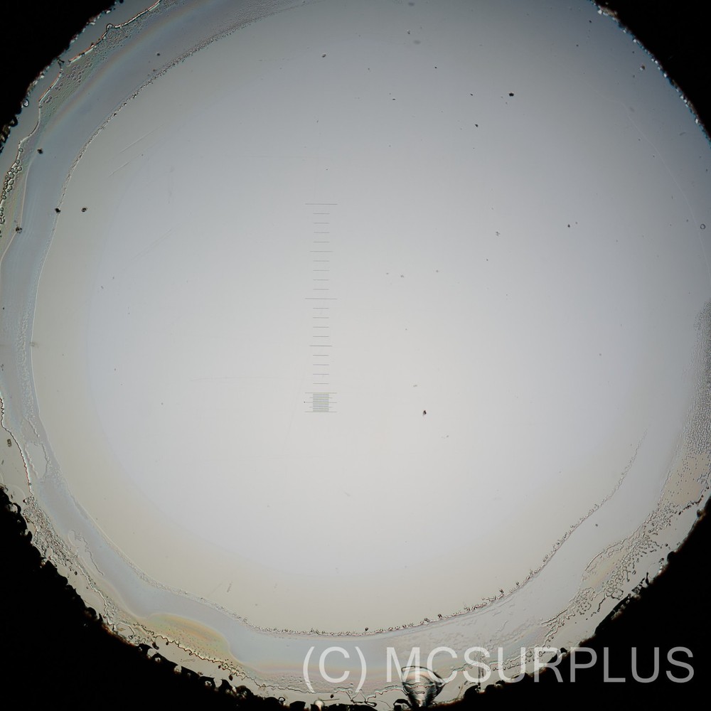 Bausch & Lomb microscope stage micrometer, with cover glass and case