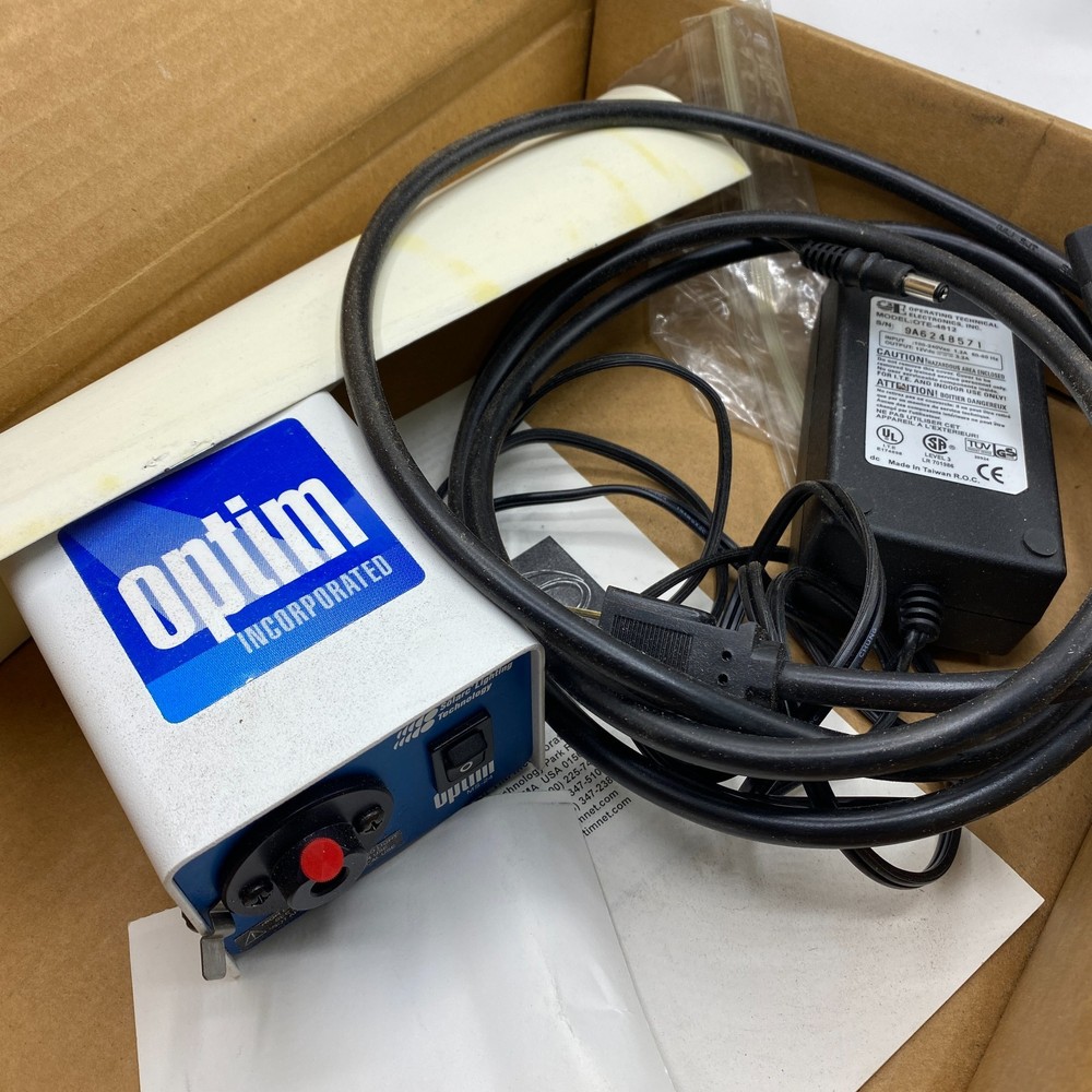 OPTIM INCORPORATED MS-24 MINIATURE LIGHT SOURCE PART NO: 004793 OPERATING MANUEL