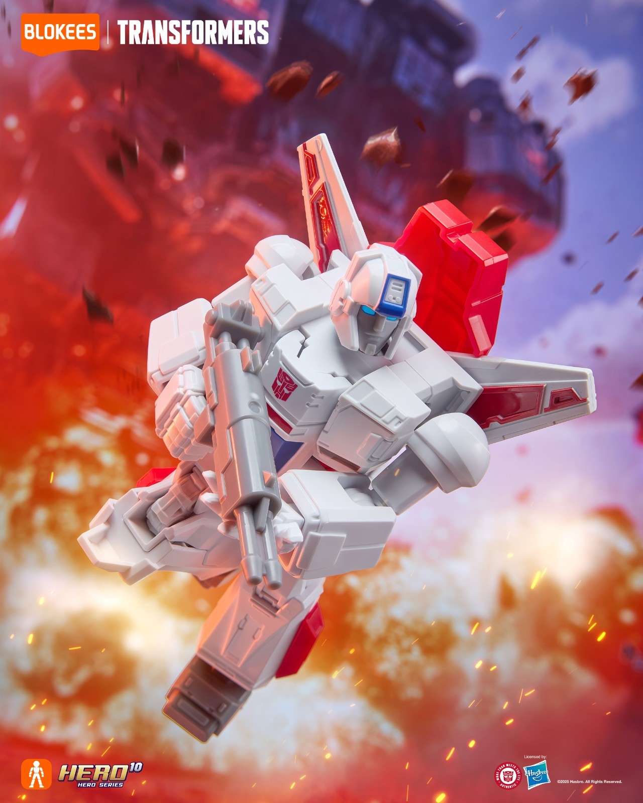 Transformers Blokees Galaxy Version 9 Jetfire Skyfire Model Kit Action Figure