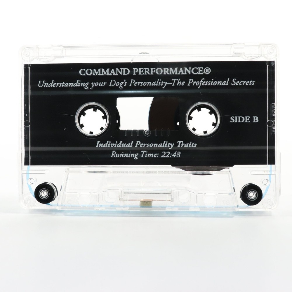 Command Performance: Understanding Your Dog's Personality Cassette David Dikeman