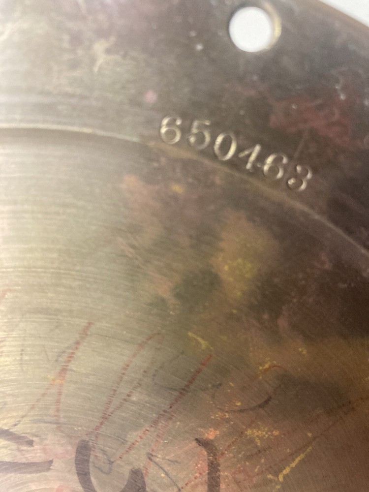 Chelsea 6” Time Only Clock In Brass Case, With Key, Nice Shape!