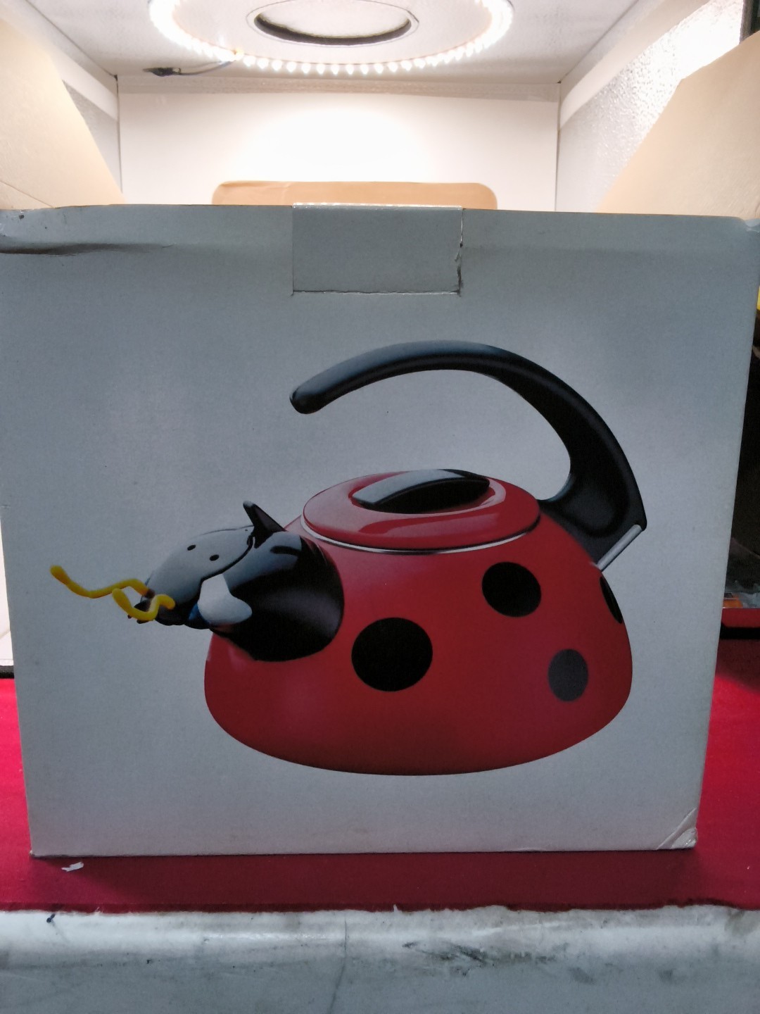 Unique Vintage Ladybug Teapot BRAND NEW OPEN BOX