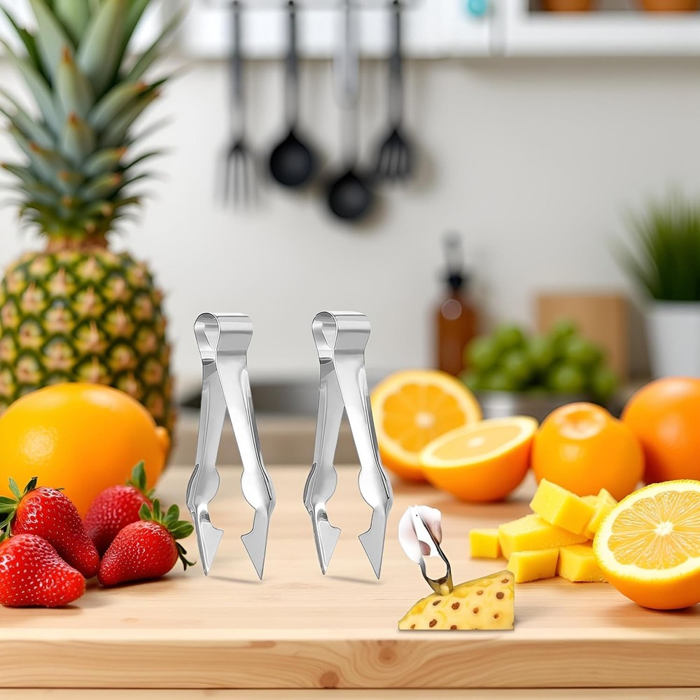2Pcs Multi-Functional Fruit & Vegetable Stem Remover Clip, Strawberry Huller, Pi