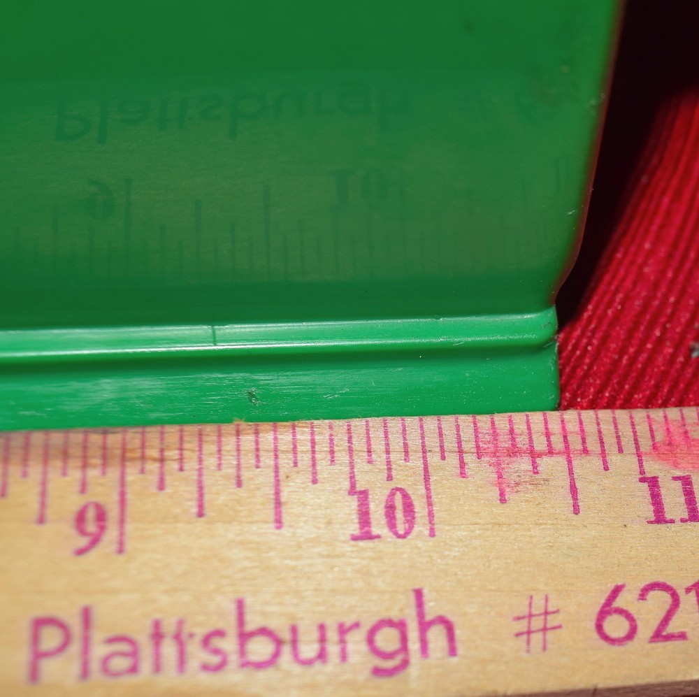 U-Line Green Plastic Stackable Container 11"x4"x4" S-13536 Nut Bolt Hardware Bin