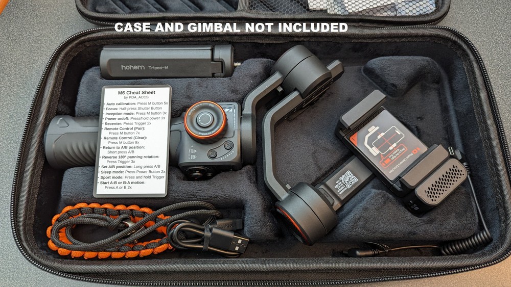 NEW Cheat Sheet instruction function card for Hohem iSteady M6 Gimbal Stabilizer