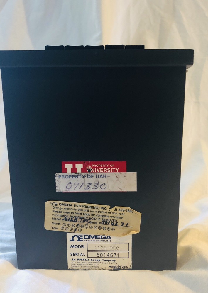 Omega Digicator 412B-THC Celcius Temprature Indicator - Used, Tested for Power