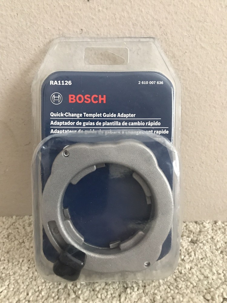 Bosch RA1126 Quick Change Router Template Guide Adapter RA Style NIB
