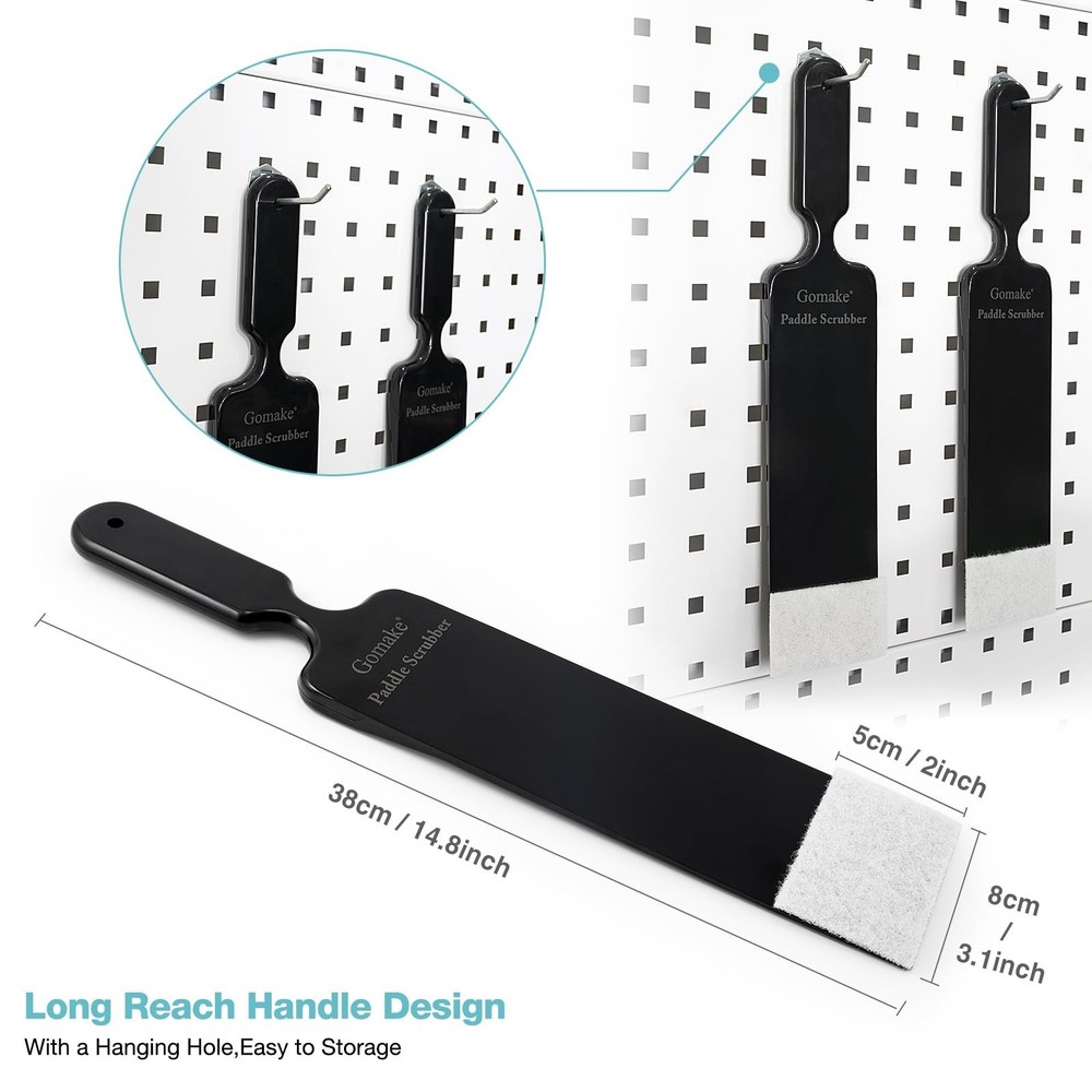 Gomake Window Tint Tools Bulldozer Squeegee Scrubber Paddle Squeegee Long Han...