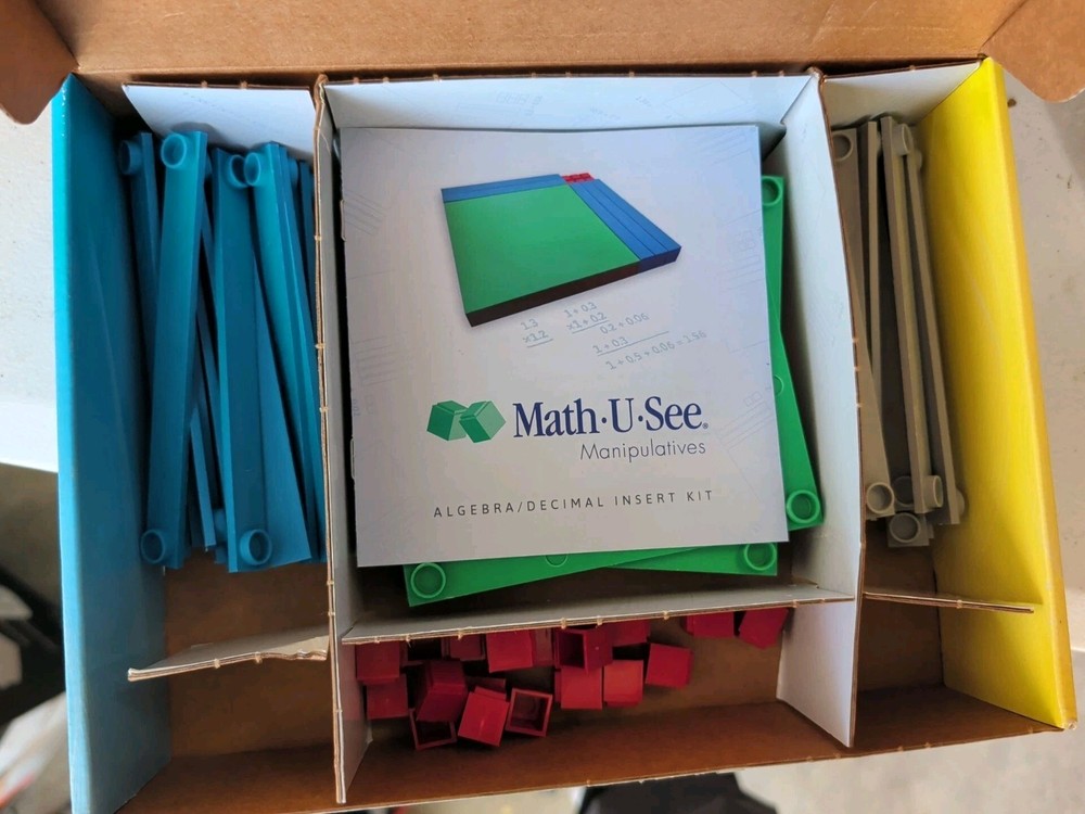 Math-U-See Manipulatives Algebra/Decimal Insert Kit