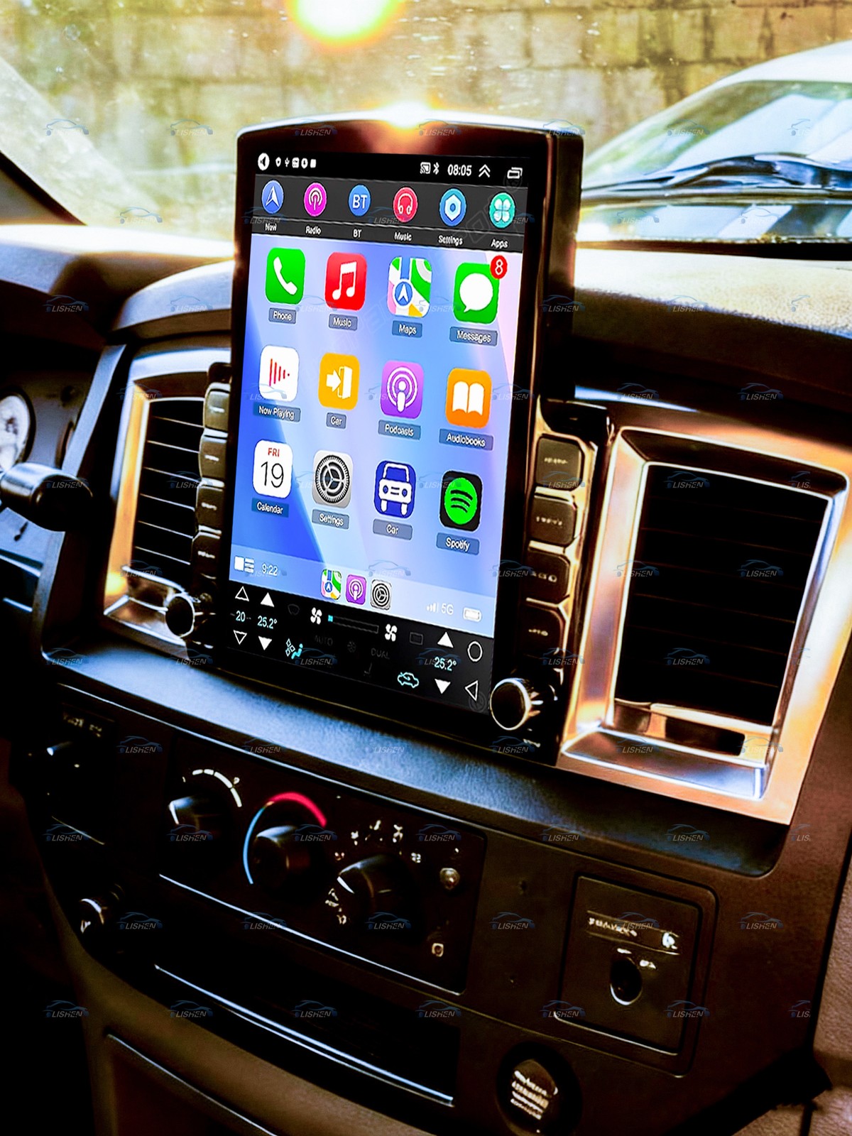 9.7" CarPlay For 2006-2008 Dodge Ram 1500 2500 3500 Car Stereo Radio GPS WIFI BT