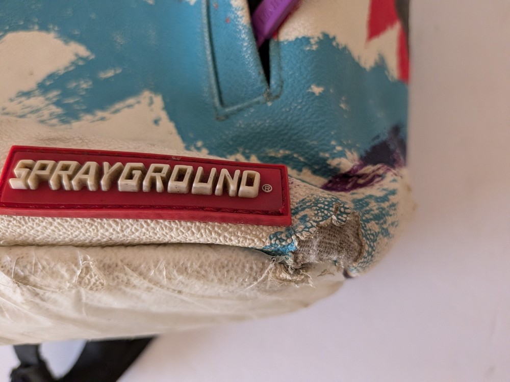 Sprayground Java Shark Jazz Cup Backpack 2018 Release Limited Edition Flawed