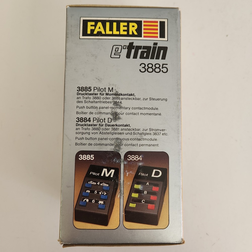 Faller E Train 3885 Pilot M Control Switch Station Controls Made In W. Germany