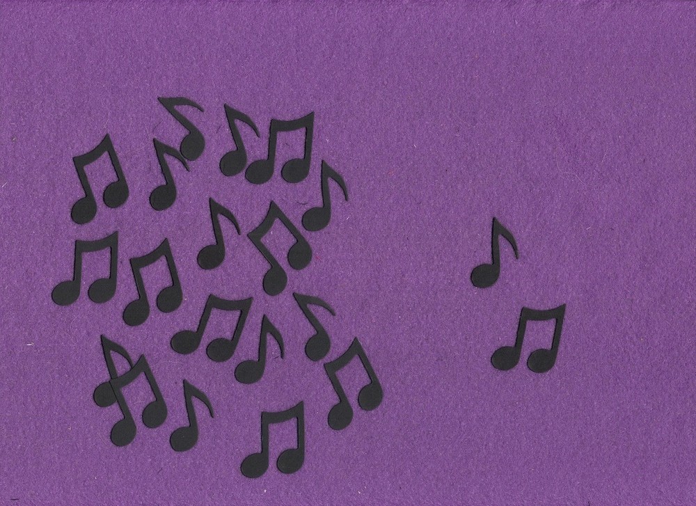 MUSIC NOTE die cuts scrapbook cards