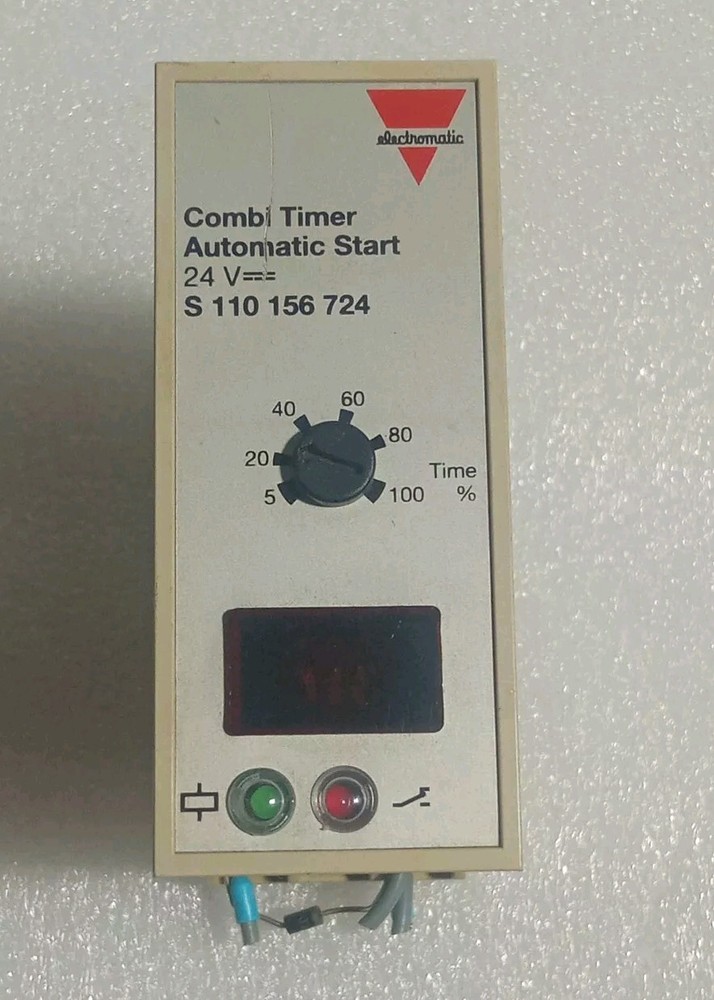 ELECTROMATIC S 110 156 724 COMBI TIMER MADE IN DENMARK 24VDC USED