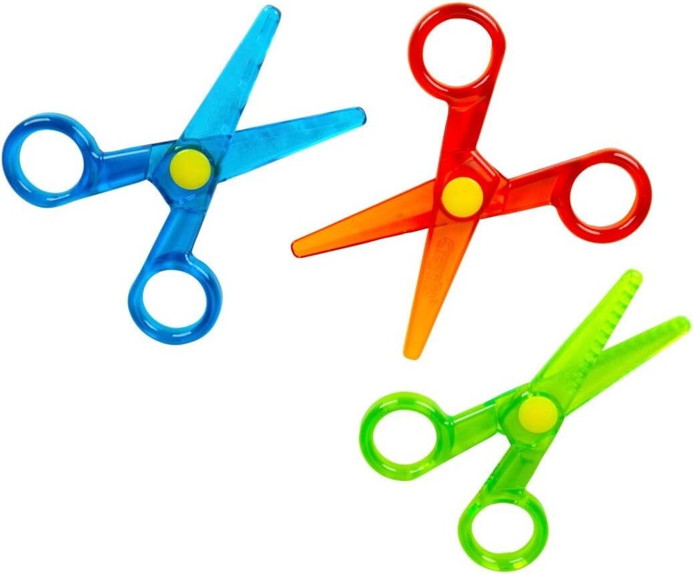 Crayola Toddler Safety Scissors (3 Pack), Blunt Tip Training Scissors for Presch