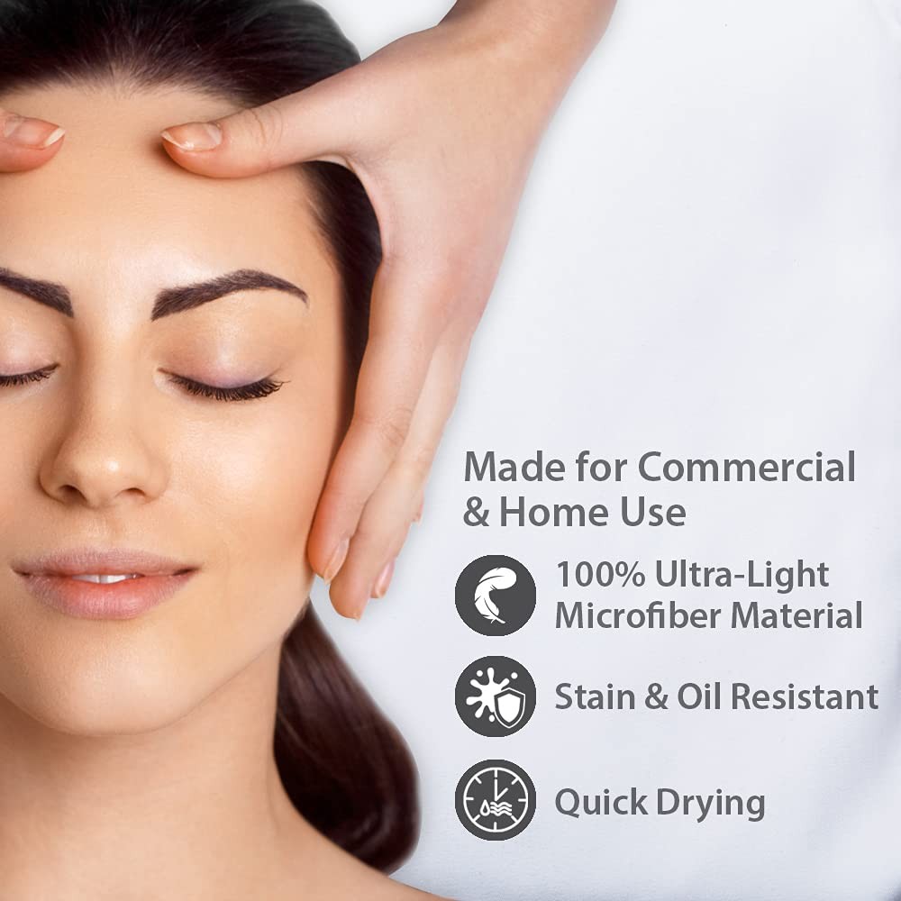 ForPro Professional Collection Premium Microfiber Massage Table, White