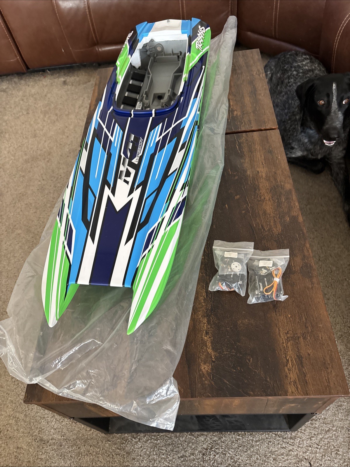 Traxxas 5786G Hull, DCB M41, green-x graphics (fully assembled)