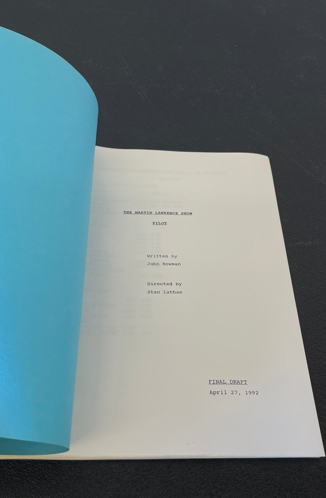 The Martin Lawrence Show "Pilot" 1992 Final Draft TV Show Script