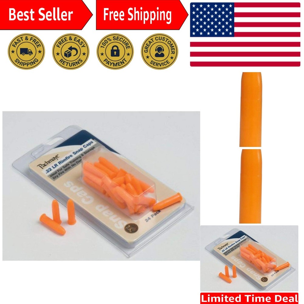 Advanced Polymer Snap Caps - 24-Pack Orange for Ultimate Shooting Performance