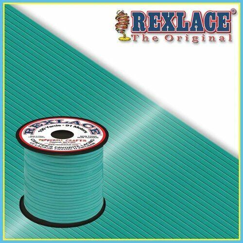 Turquoise Plastic Rexlace 100 Yards