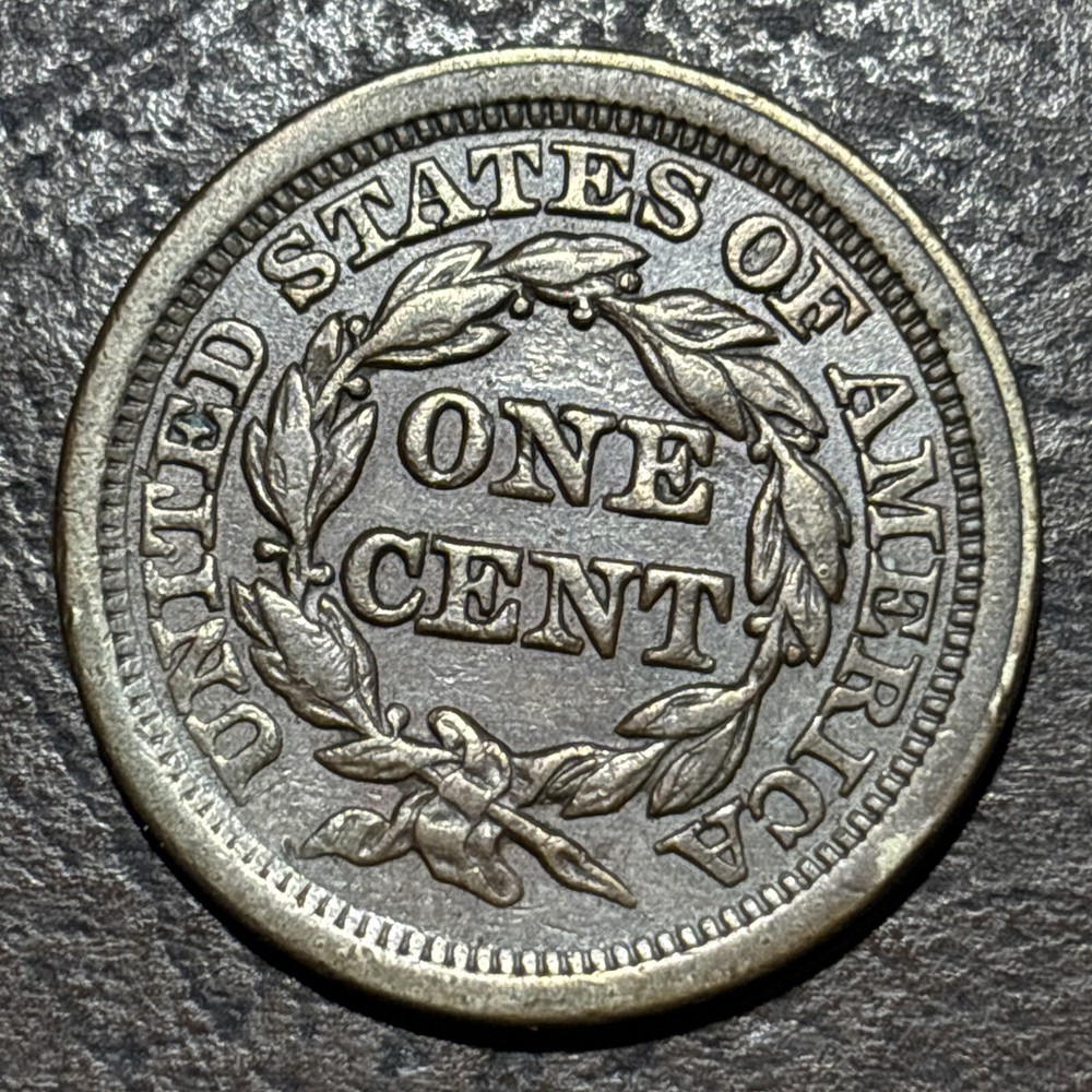 1854 Braided hair Large Cent