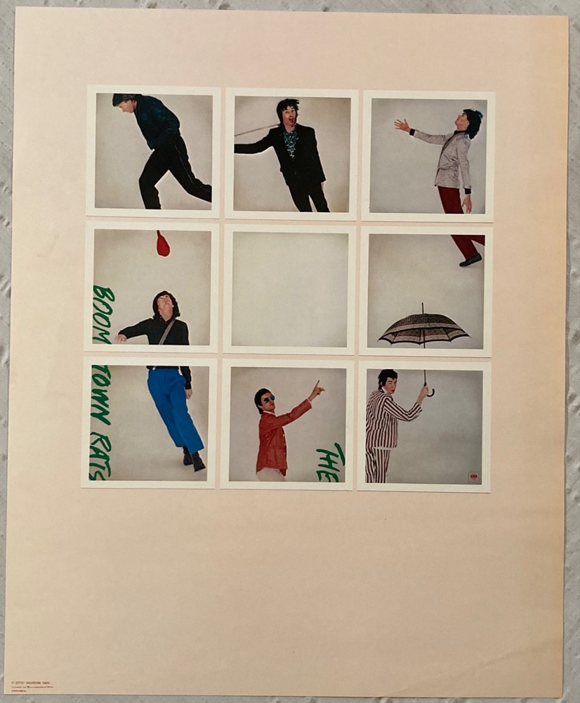 The Boomtown Rats ‘79 Promo Poster Fine Art Of Surfacing I Don’t Like Mondays X