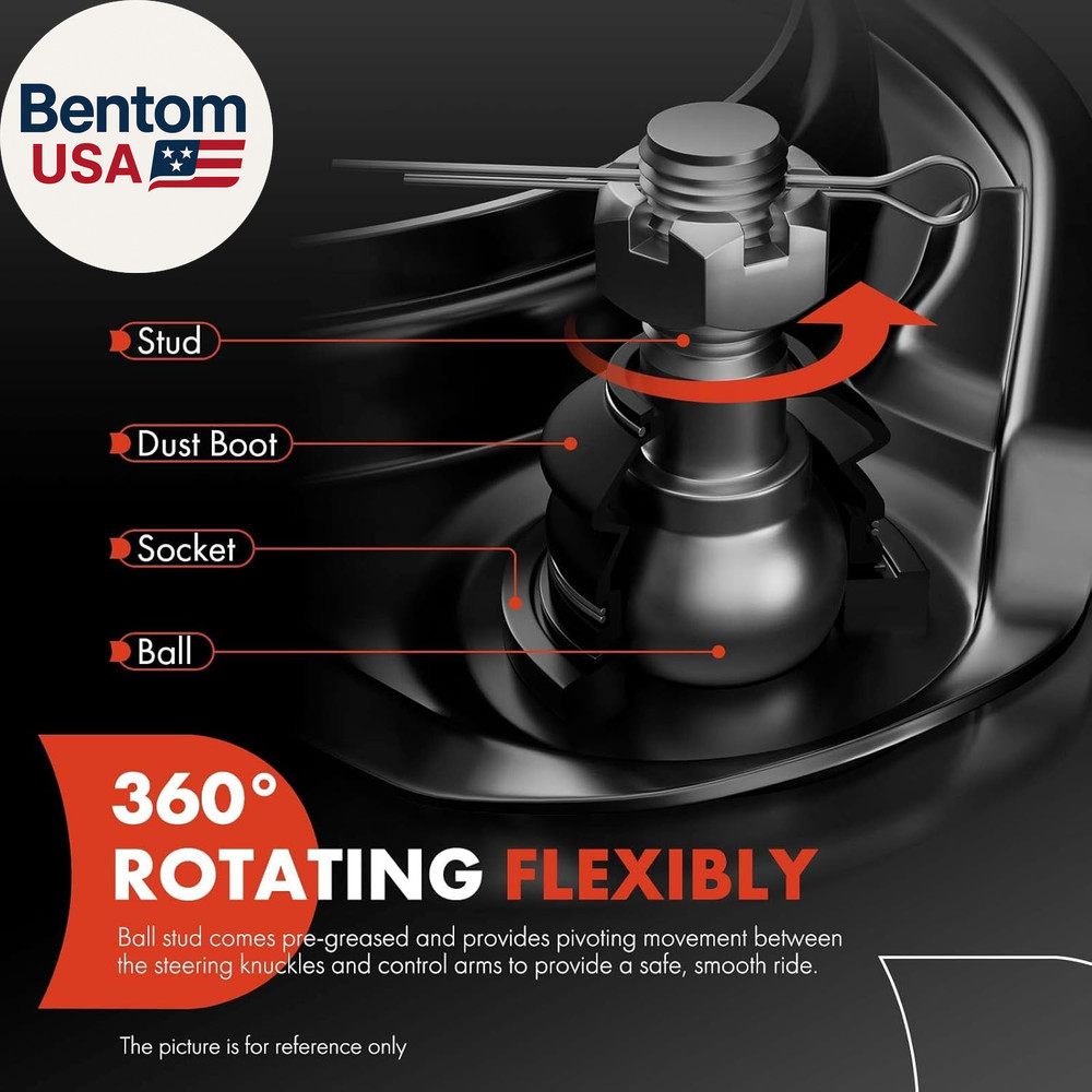 2 X Front Upper Control Arm, with Ball Joint & Bushing, Compatible with Ram 1500