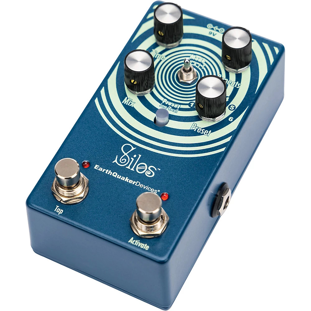 EarthQuaker Silos Multi-Generational Time Reflection Device Delay Pedal Ocean Bl