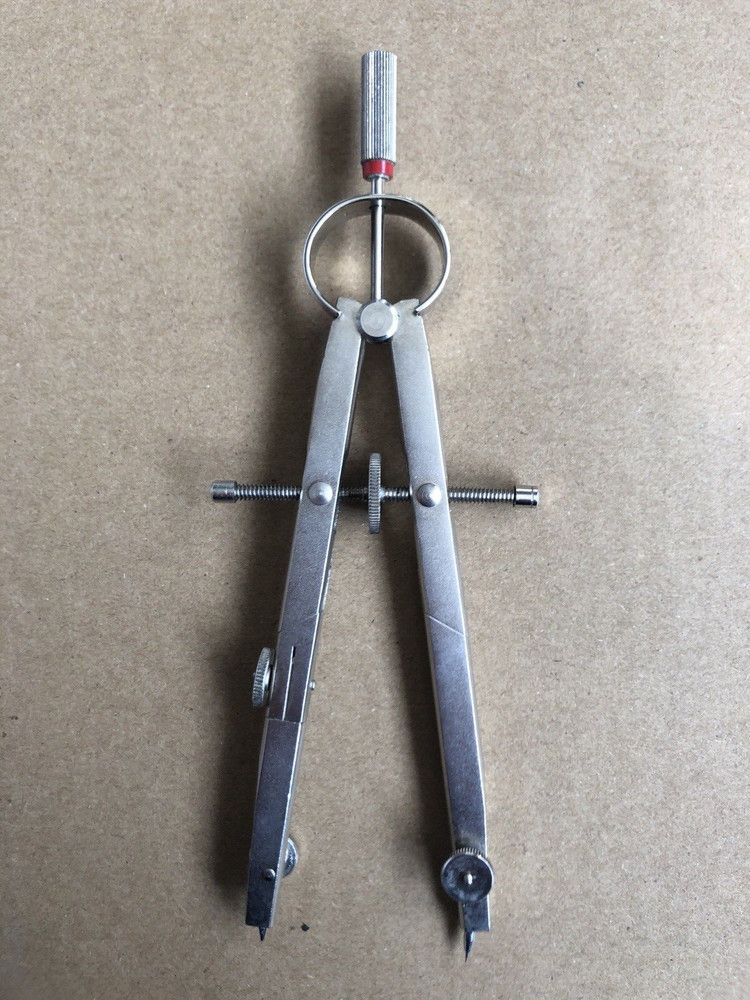 ROTRING VINTAGE MANUAL COMPASS SET ENGINEERING DRAWING DRAUGHTING