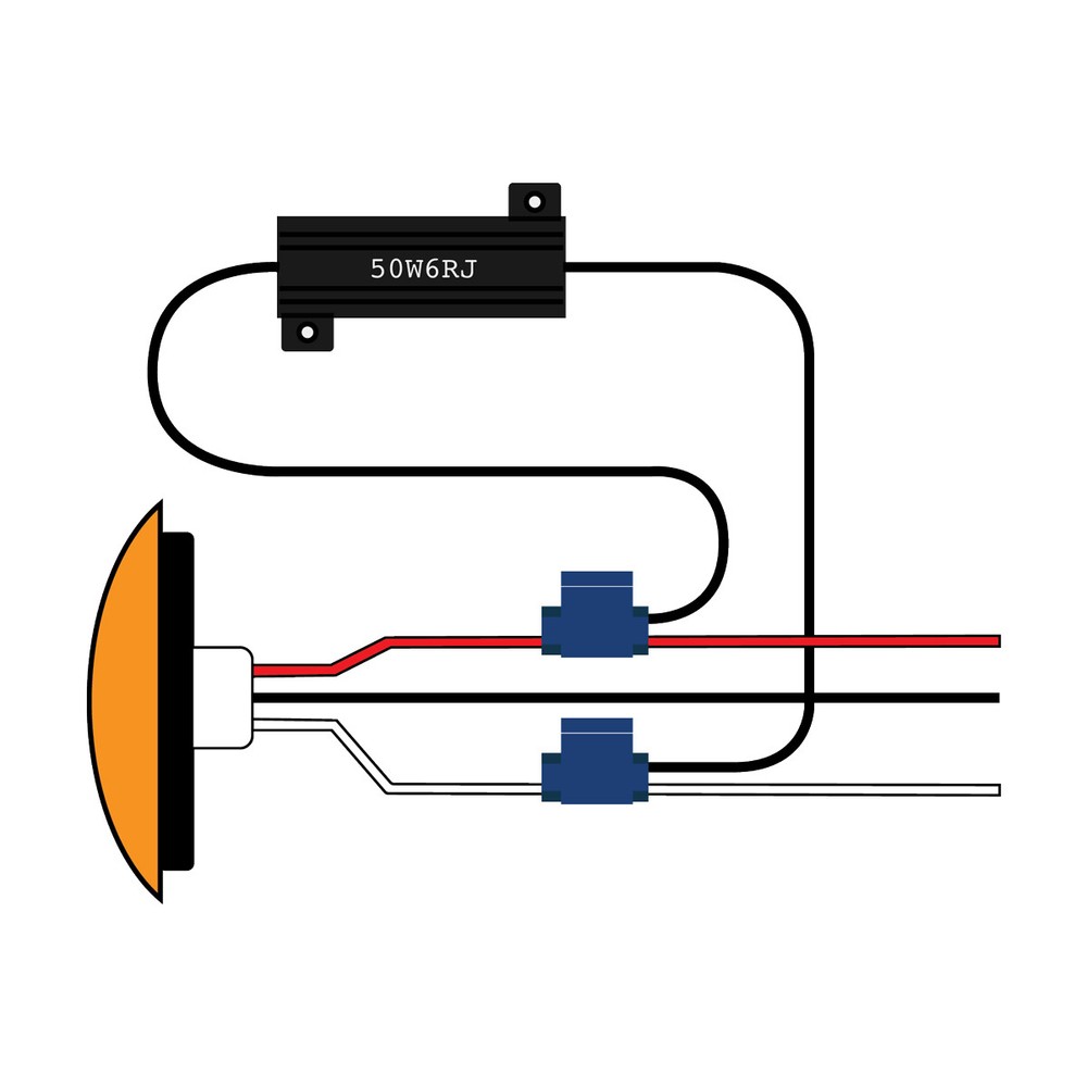 Load Resistor Kit Solves LED Issue - 50 Watt/6 Ohm - Competition Series