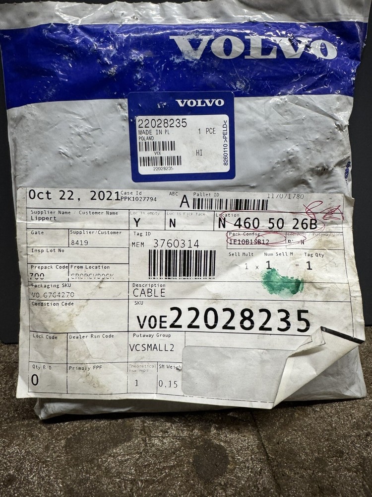 Volvo Cable 22028235