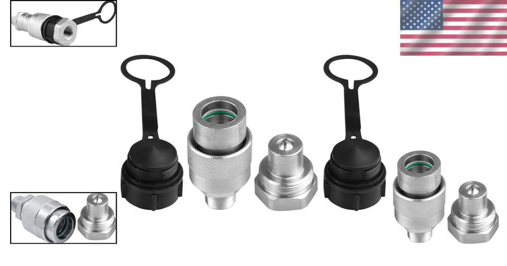 3/8" Hydraulic Quick Coupler Set - Replace Enerpac C-604, 10,000 PSI Performance