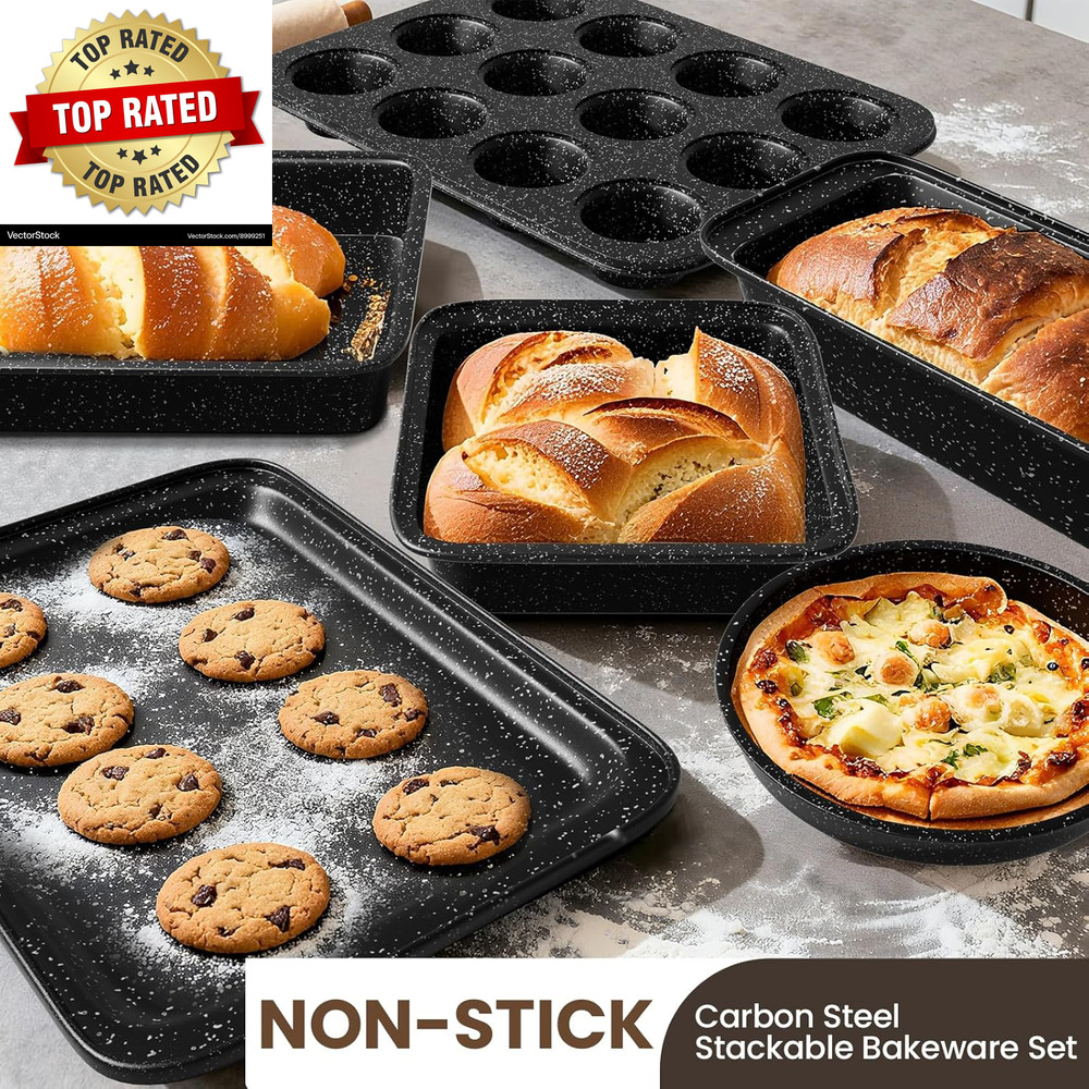 Pots and Pans Set Non Stick, 31 Piece Kitchen Induction Cookware & Bakeware Set