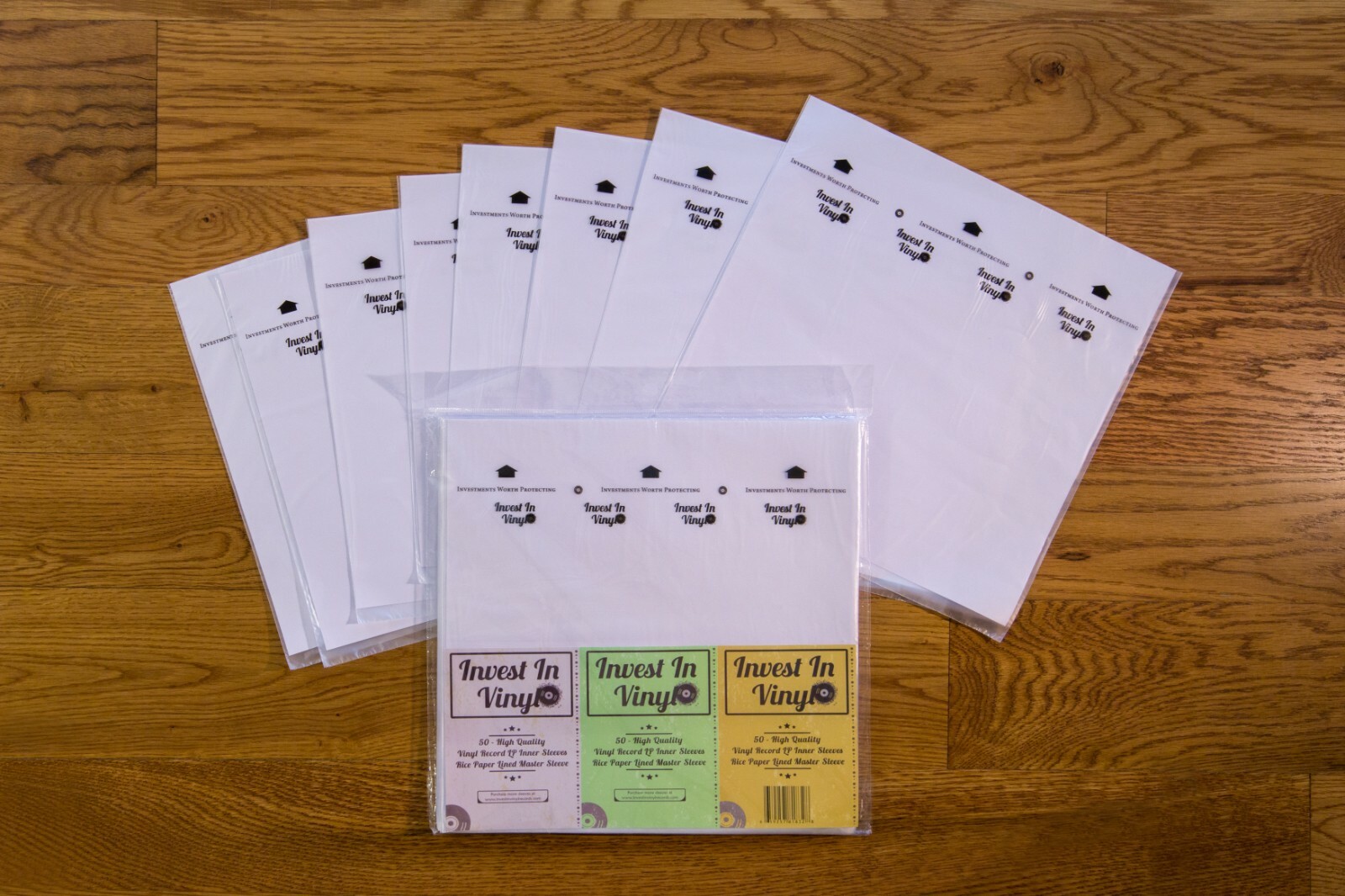 50 Master Rice Paper Anti Static LP Inner Sleeves Vinyl Record 33 rpm 12" Album